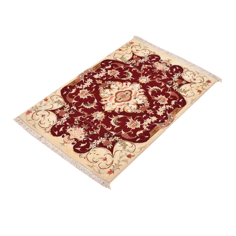 Alfombra Persa - Tabriz - Real - 90 x 60 cm - rojo
