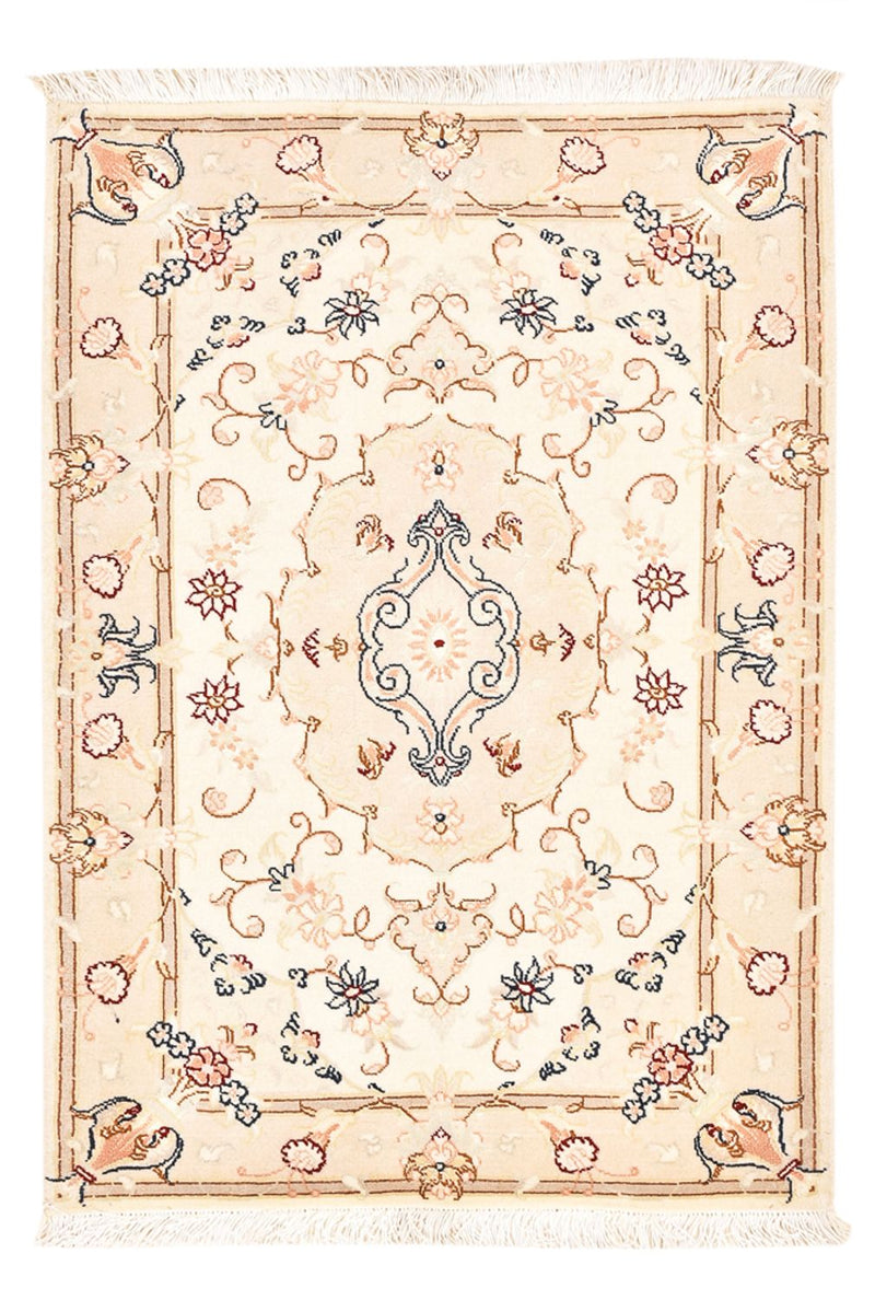 Alfombra Persa - Tabriz - Real - 91 x 60 cm - crema