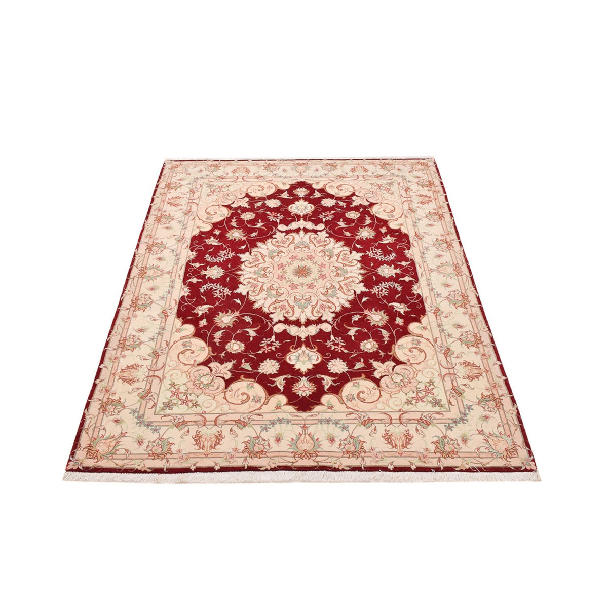 Alfombra Persa - Tabriz - Real - 200 x 152 cm - rojo