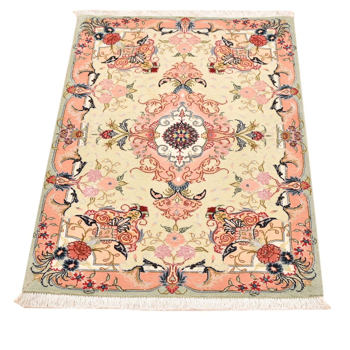 Alfombra Persa - Tabriz - Real - 90 x 60 cm - multicolor