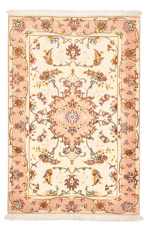 Alfombra Persa - Tabriz - Real - 101 x 66 cm - beige claro