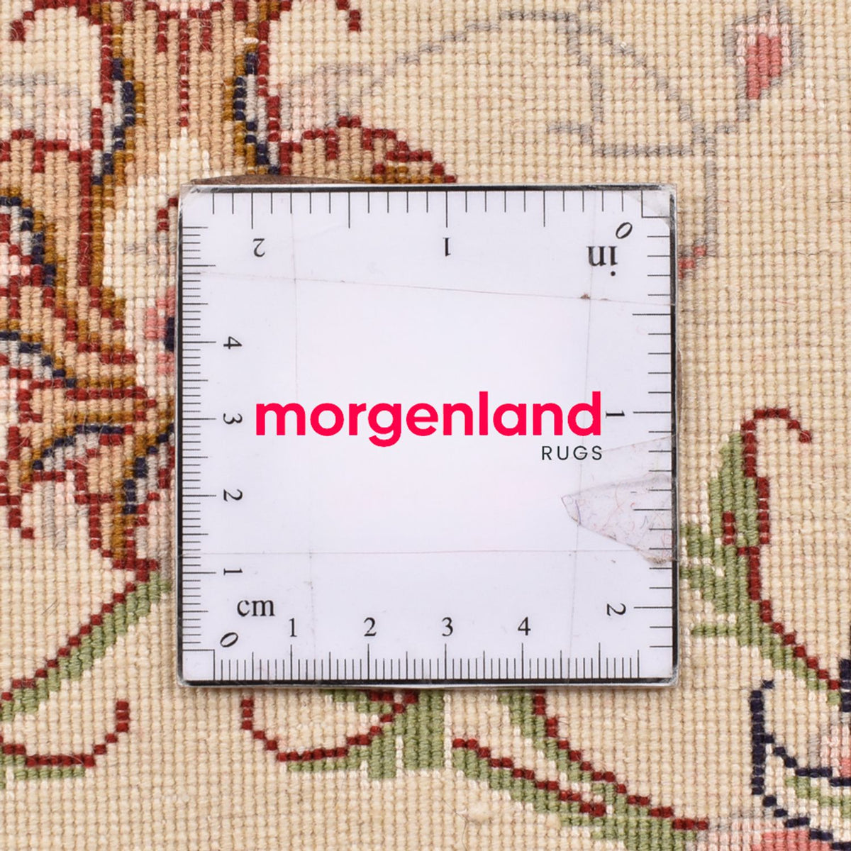 Alfombra Persa - Tabriz - Real - 101 x 66 cm - beige claro