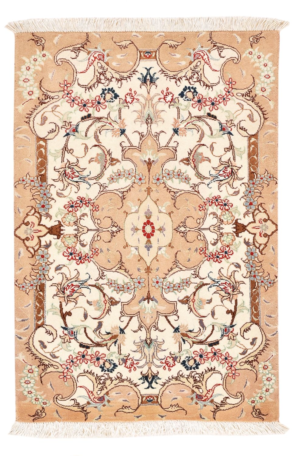 Alfombra Persa - Tabriz - Real - 92 x 59 cm - beige claro