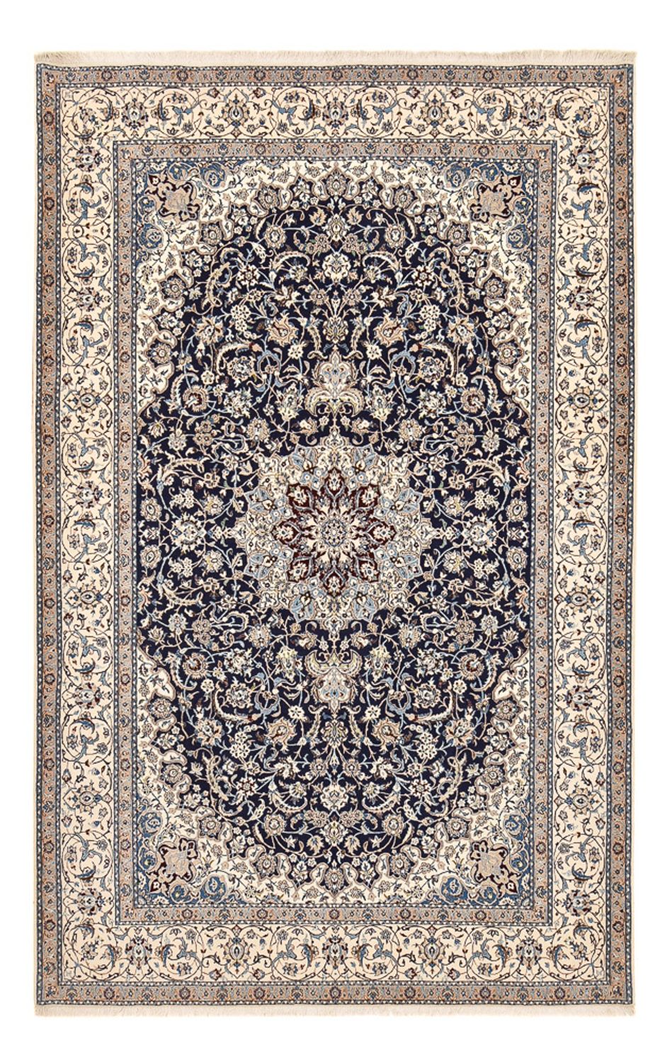 Alfombra Persa - Nain - Prima - 308 x 211 cm - azul oscuro