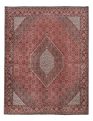 Alfombra persa - Bidjar - 315 x 248 cm - rojo oscuro