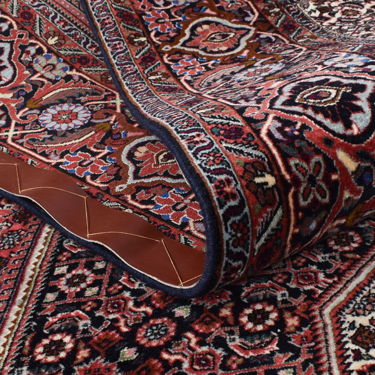 Alfombra persa - Bidjar - 315 x 248 cm - rojo oscuro