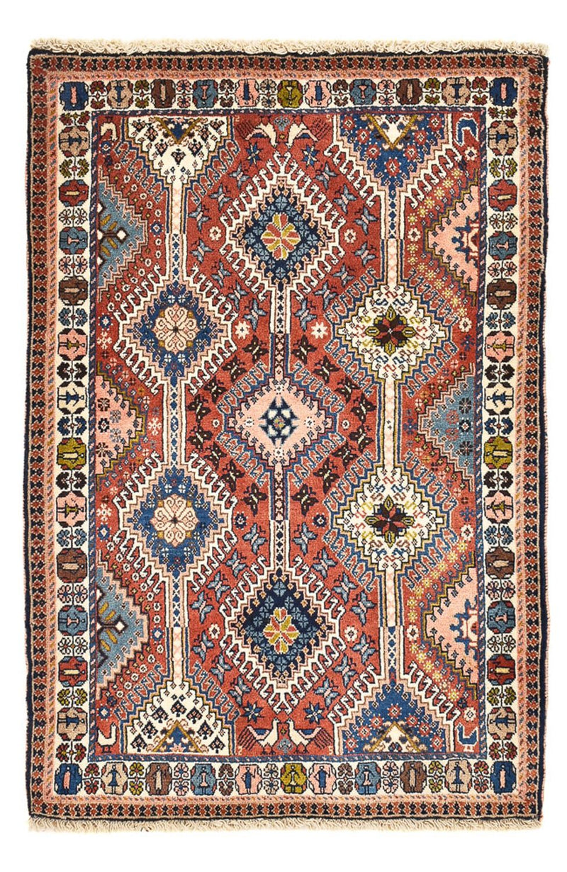 Alfombra persa - Nómada - 127 x 85 cm - multicolor