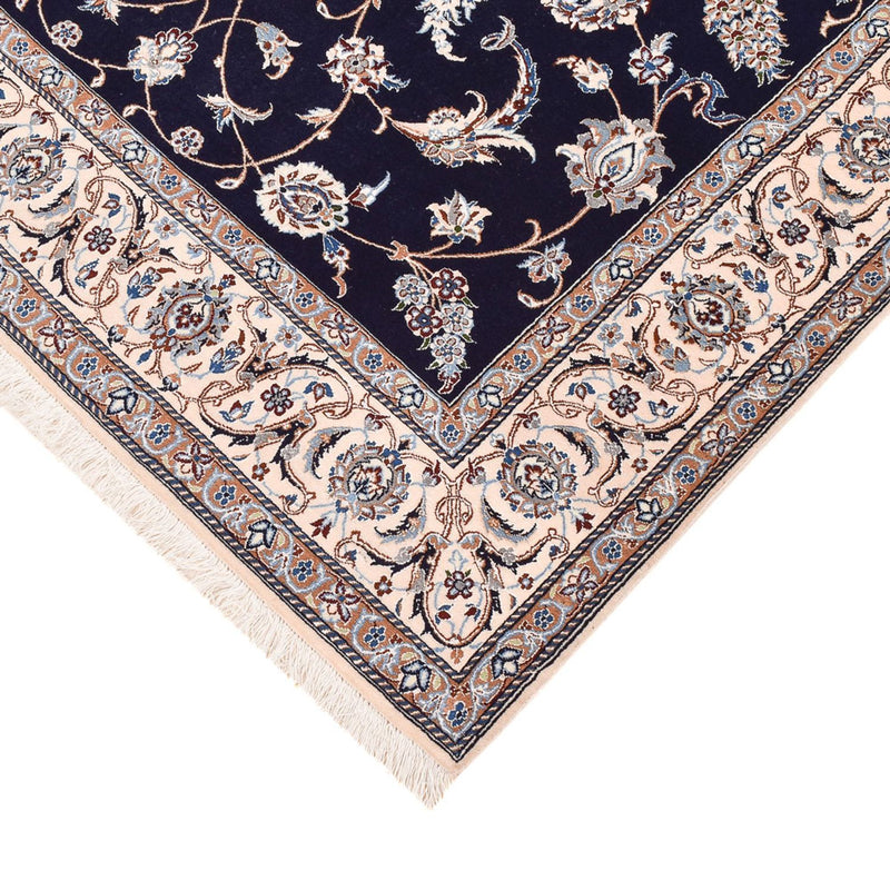 Alfombra Persa - Nain - Prima - 197 x 130 cm - azul oscuro