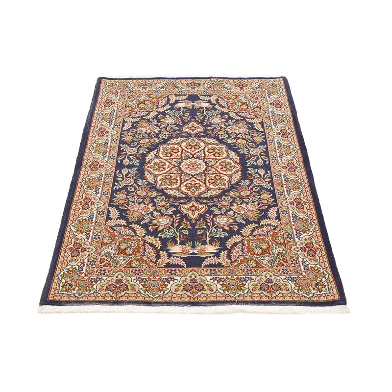 Alfombra Persa - Ghom - Royal - 154 x 102 cm - azul oscuro