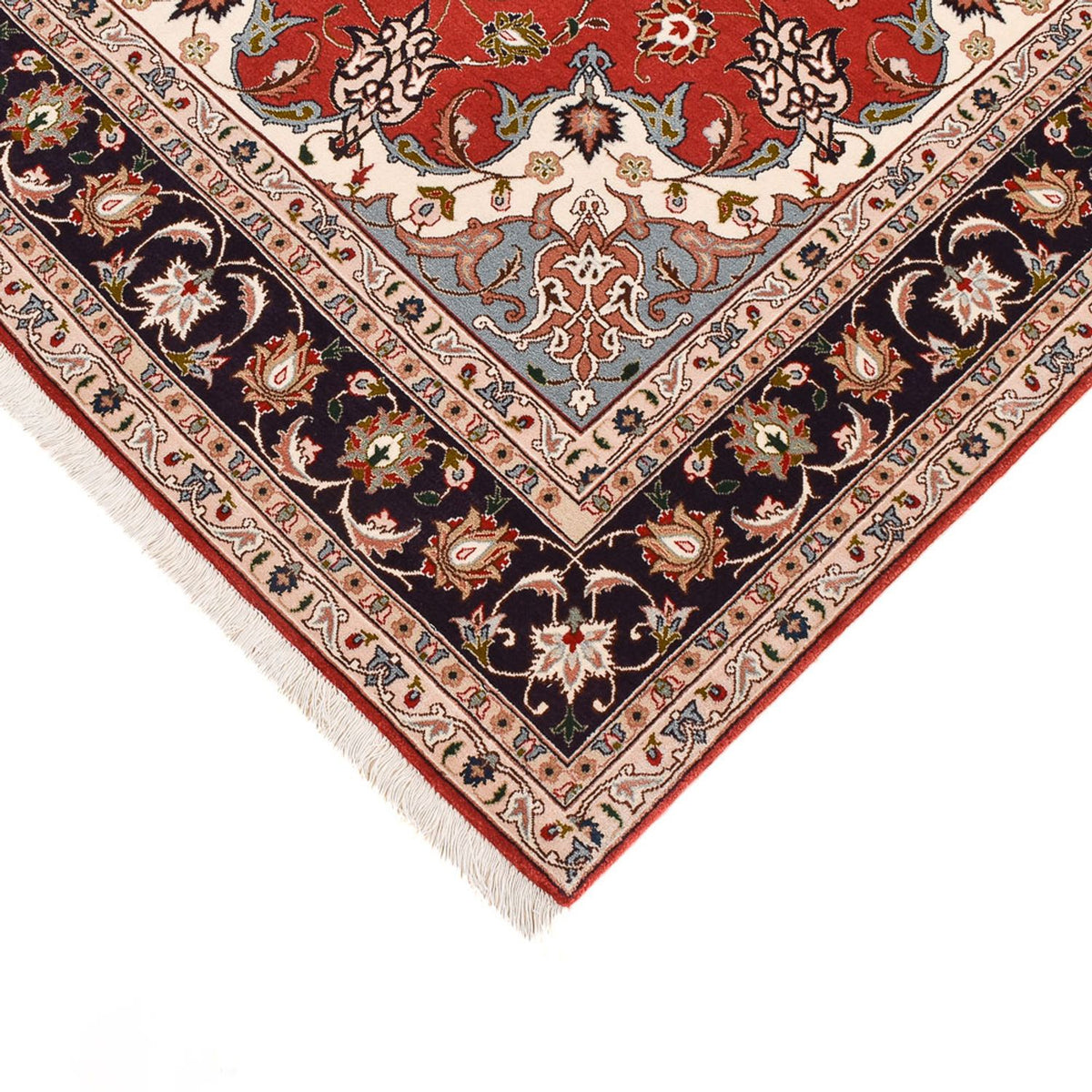 Alfombra Persa - Tabriz - Real - 218 x 155 cm - rojo