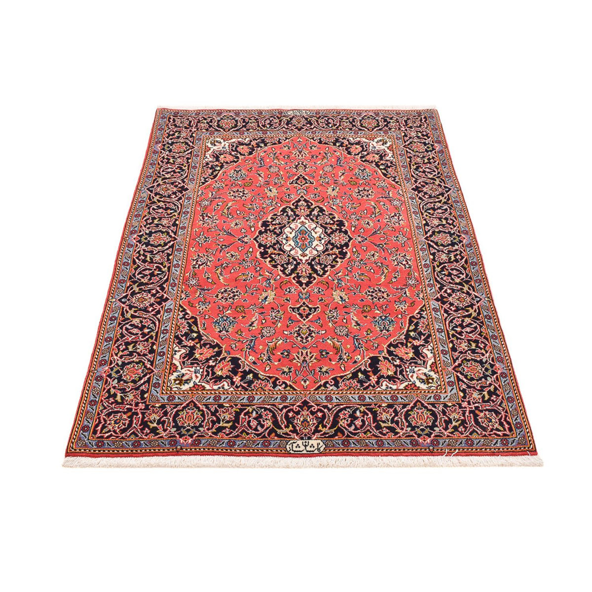 Alfombra persa - Keshan - 173 x 115 cm - rojo