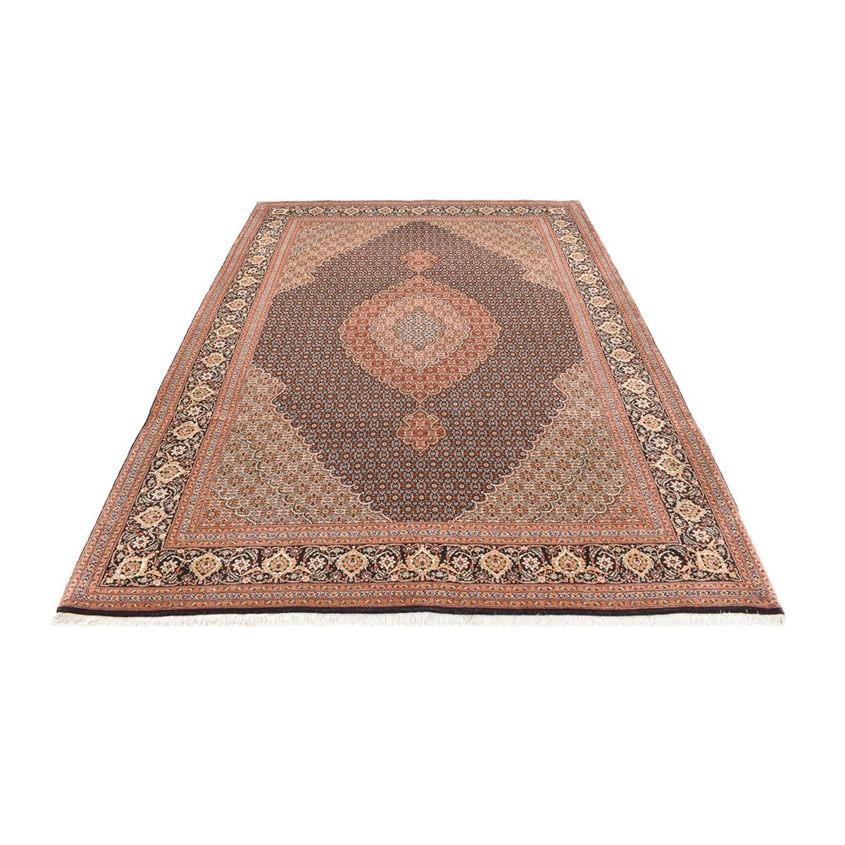 Alfombra Persa - Tabriz - Real - 303 x 203 cm - beige oscuro