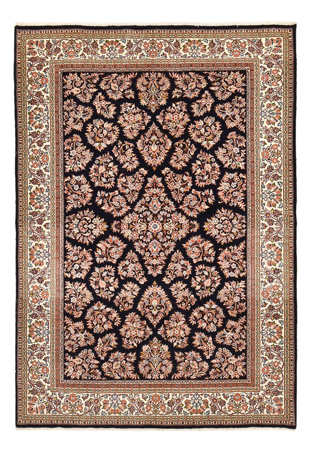 Alfombra persa - Clásica - 244 x 174 cm - azul oscuro
