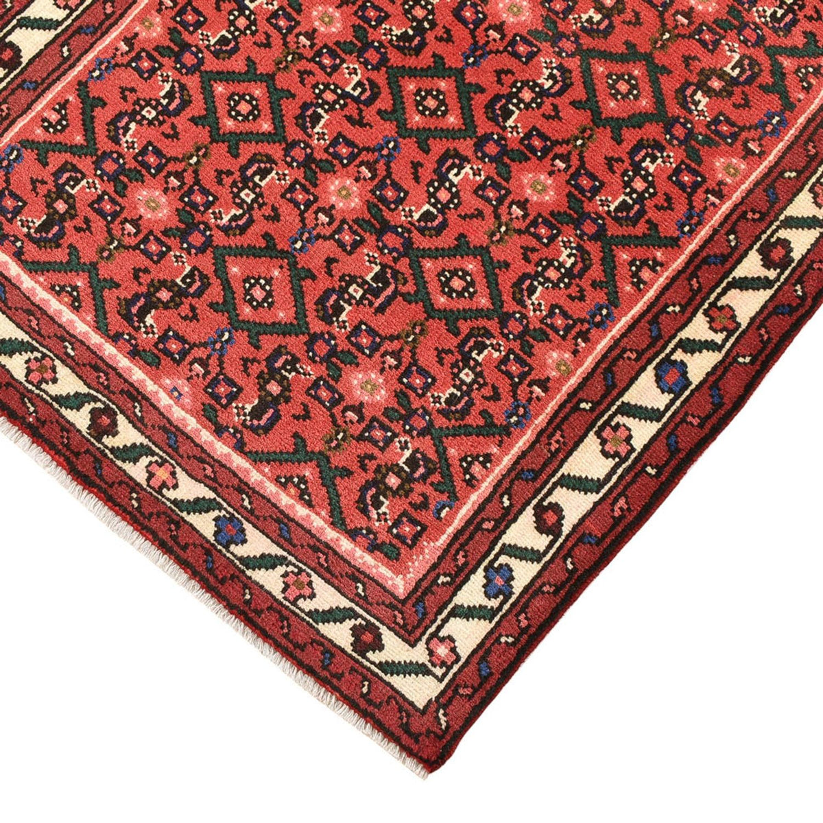 Alfombra de pasillo Alfombra persa - Nómada - 198 x 76 cm - rojo claro
