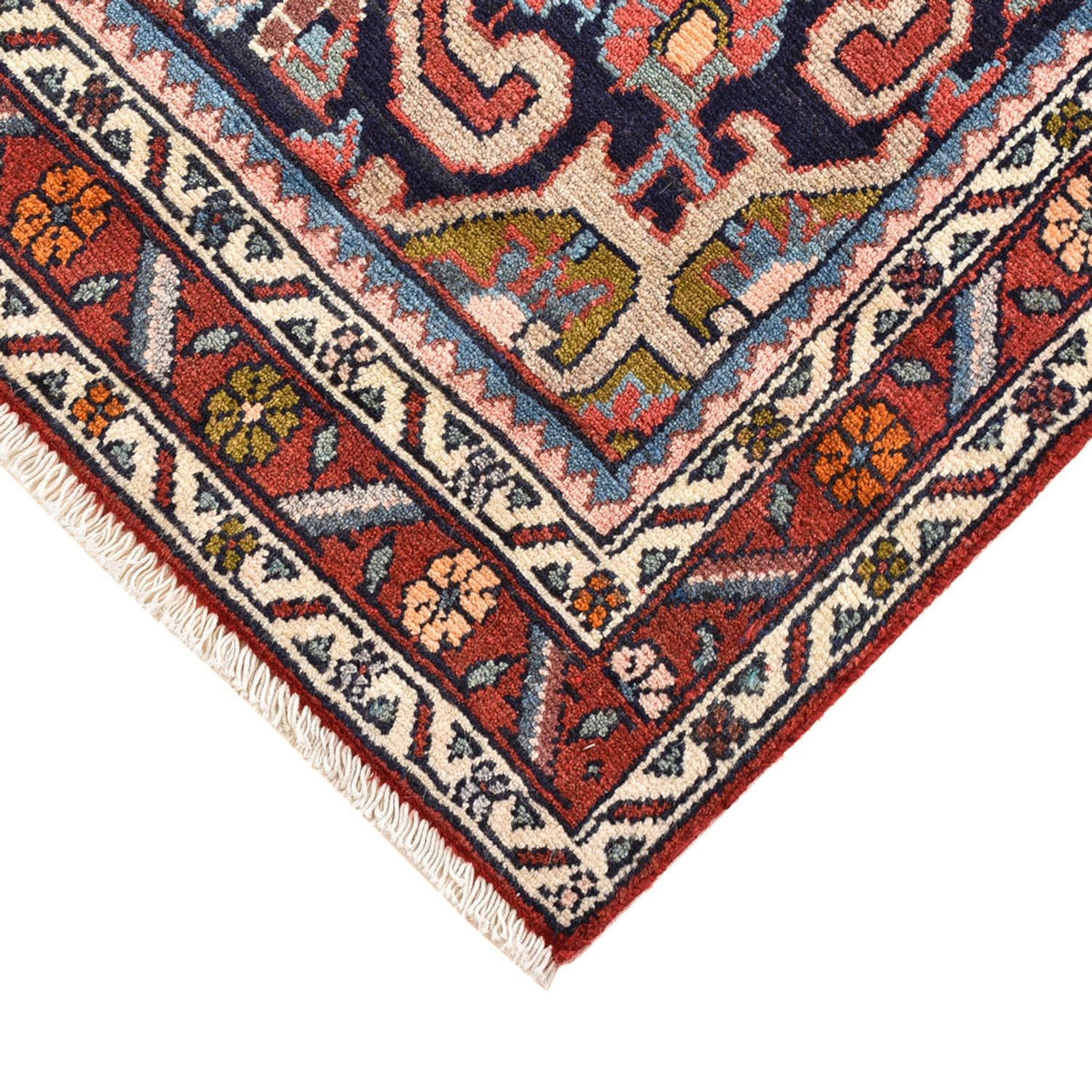 Alfombra de pasillo Alfombra persa - Nómada - 200 x 98 cm - rojo oscuro
