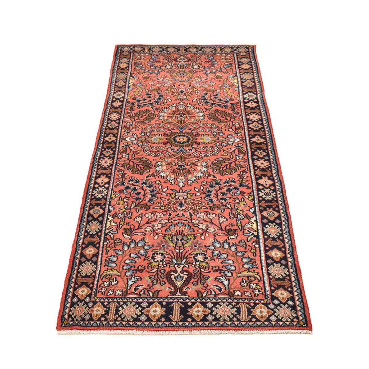 Alfombra de pasillo Alfombra persa - Nómada - 222 x 77 cm - rojo claro