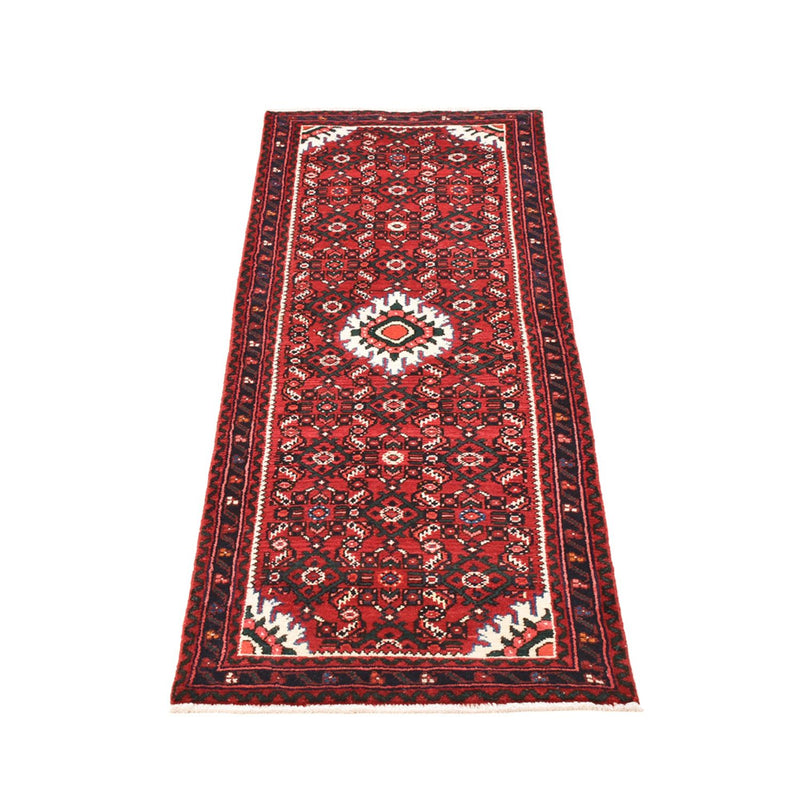 Alfombra de pasillo Alfombra persa - Nómada - 195 x 64 cm - rojo oscuro