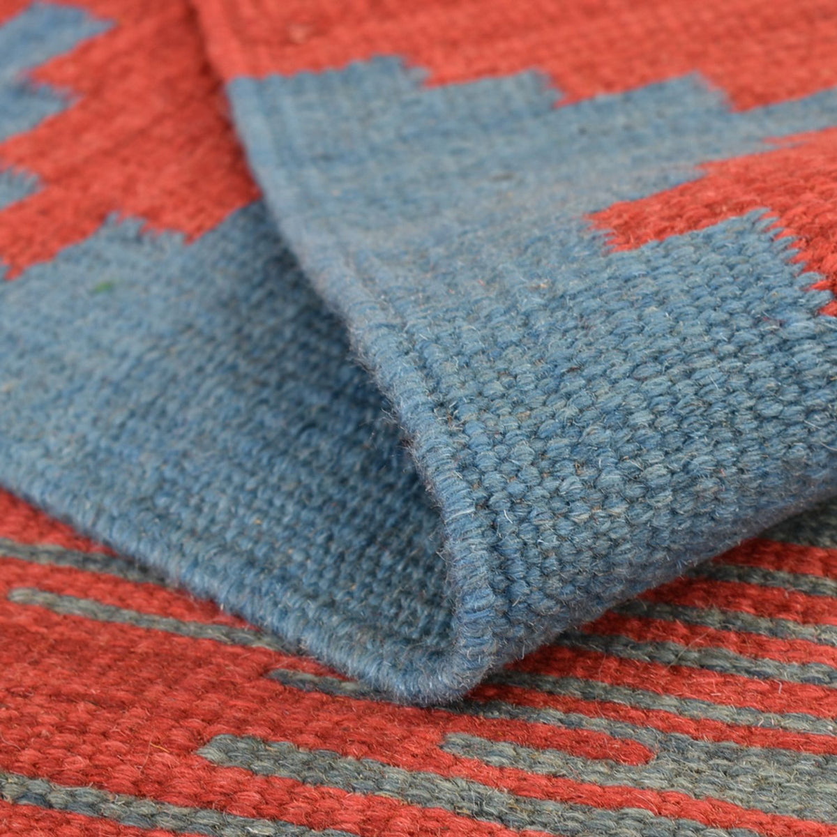 Alfombra Kelim - Tendencia - 189 x 146 cm - multicolor