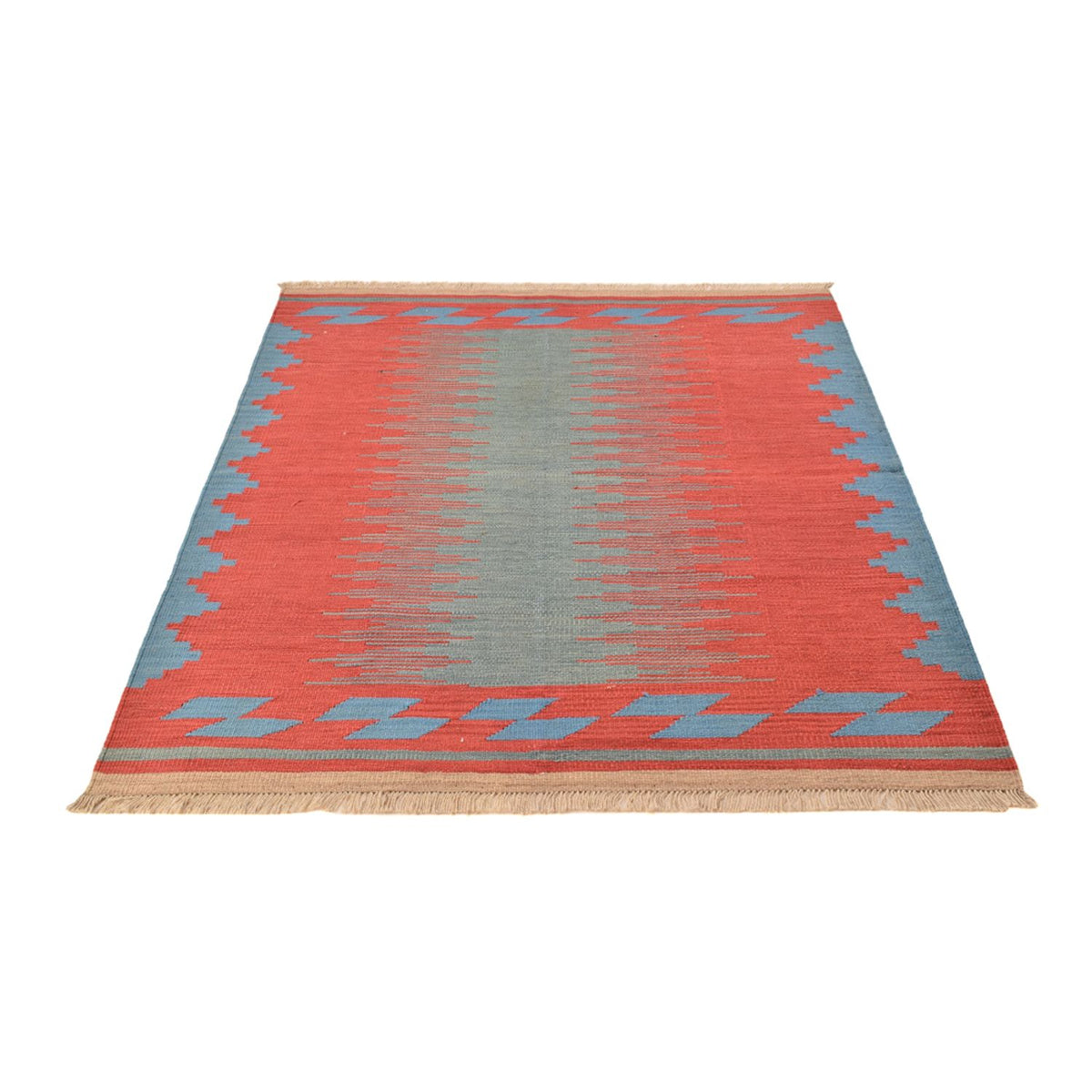 Alfombra Kelim - Tendencia - 189 x 146 cm - multicolor
