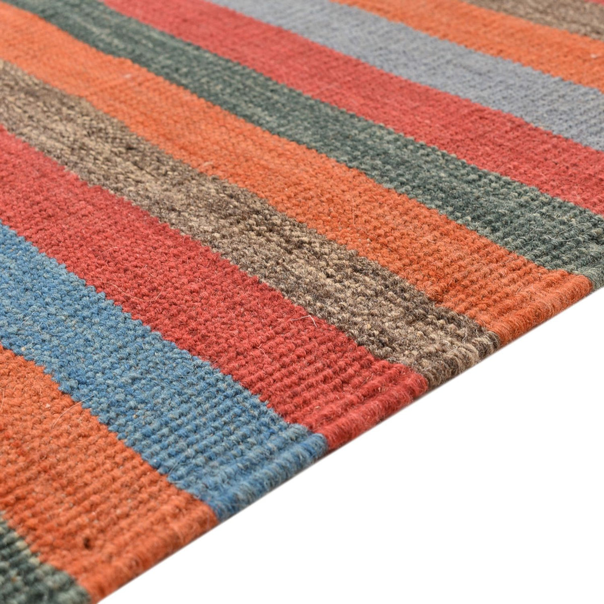 Alfombra Kelim - Tendencia - 200 x 146 cm - multicolor