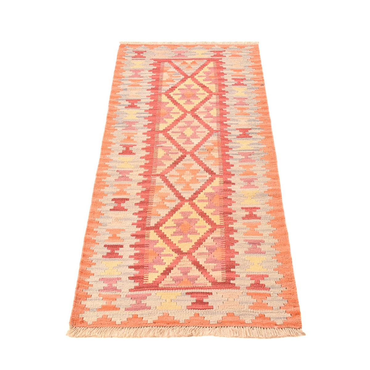 Alfombra de pasillo Alfombra Kelim - Oriental - 194 x 65 cm - multicolor