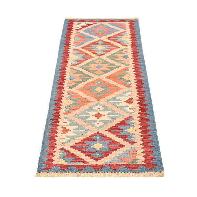 Alfombra de pasillo Alfombra Kelim - Oriental - 200 x 63 cm - multicolor