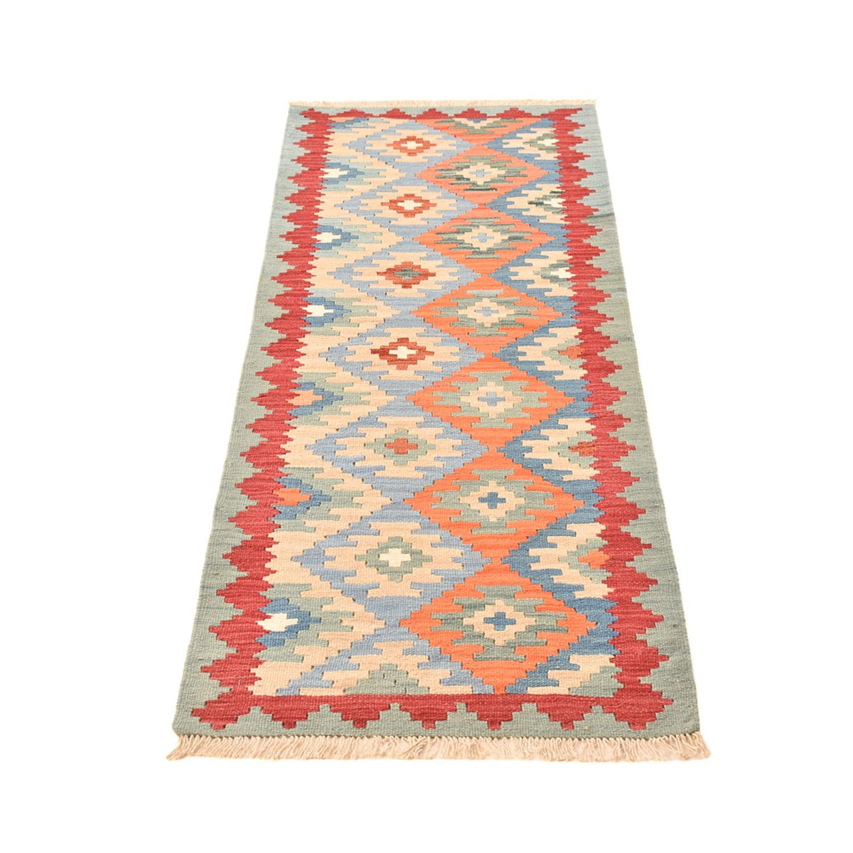 Alfombra de pasillo Alfombra Kelim - Oriental - 194 x 66 cm - multicolor