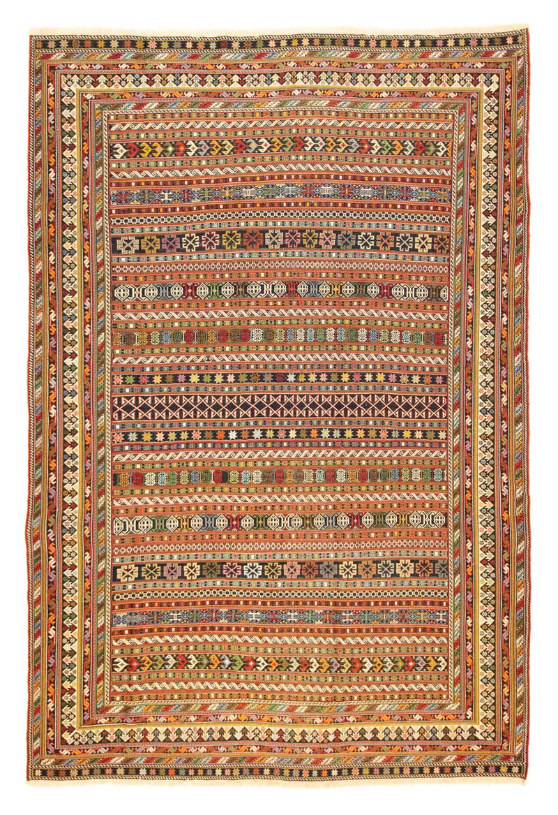 Alfombra persa - Nómada - 287 x 194 cm - multicolor