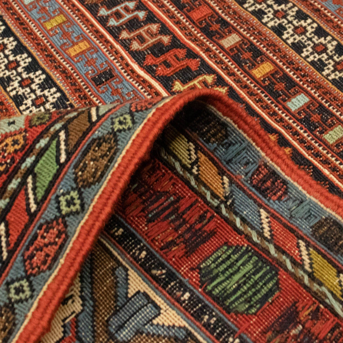 Alfombra persa - Nómada - 278 x 194 cm - multicolor