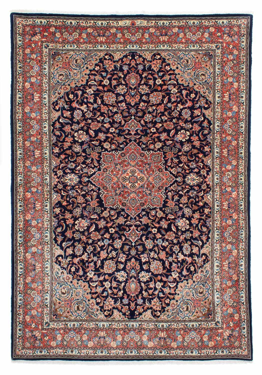 Alfombra persa - Real - 306 x 214 cm - azul oscuro