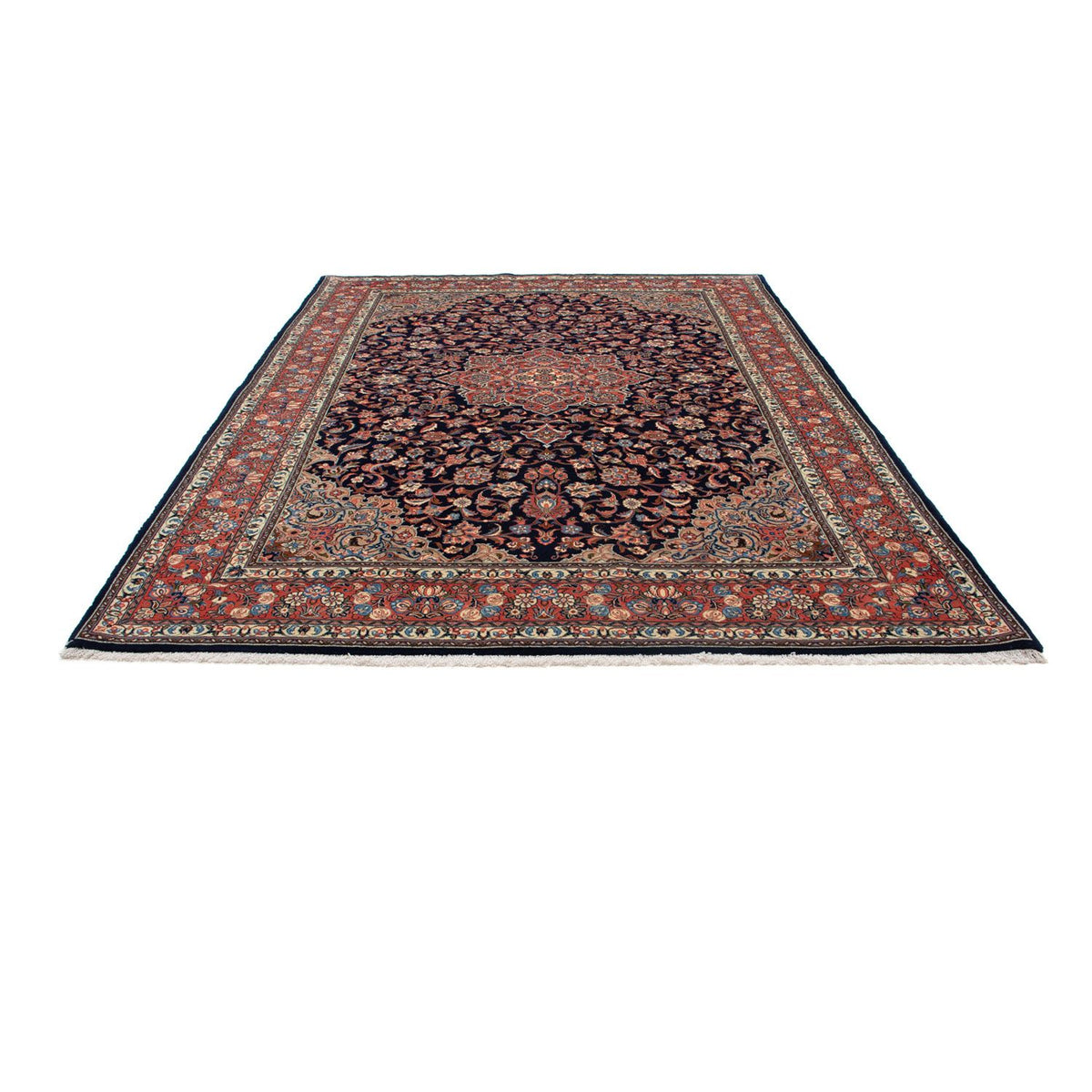 Alfombra persa - Real - 306 x 214 cm - azul oscuro