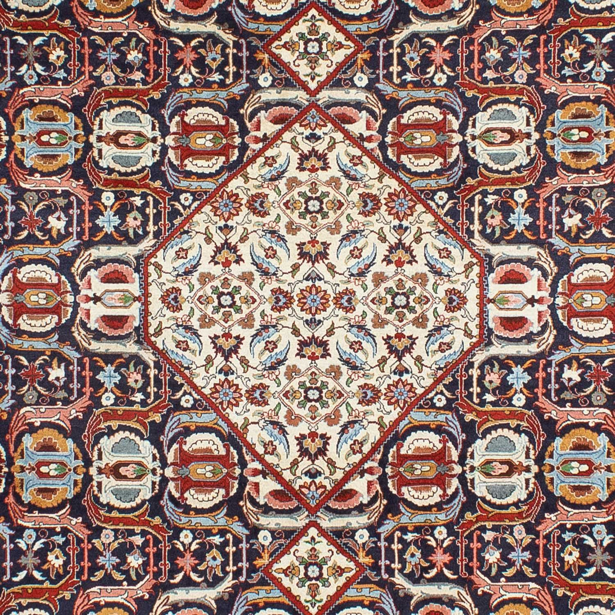 Alfombra persa - Real - 317 x 212 cm - azul oscuro