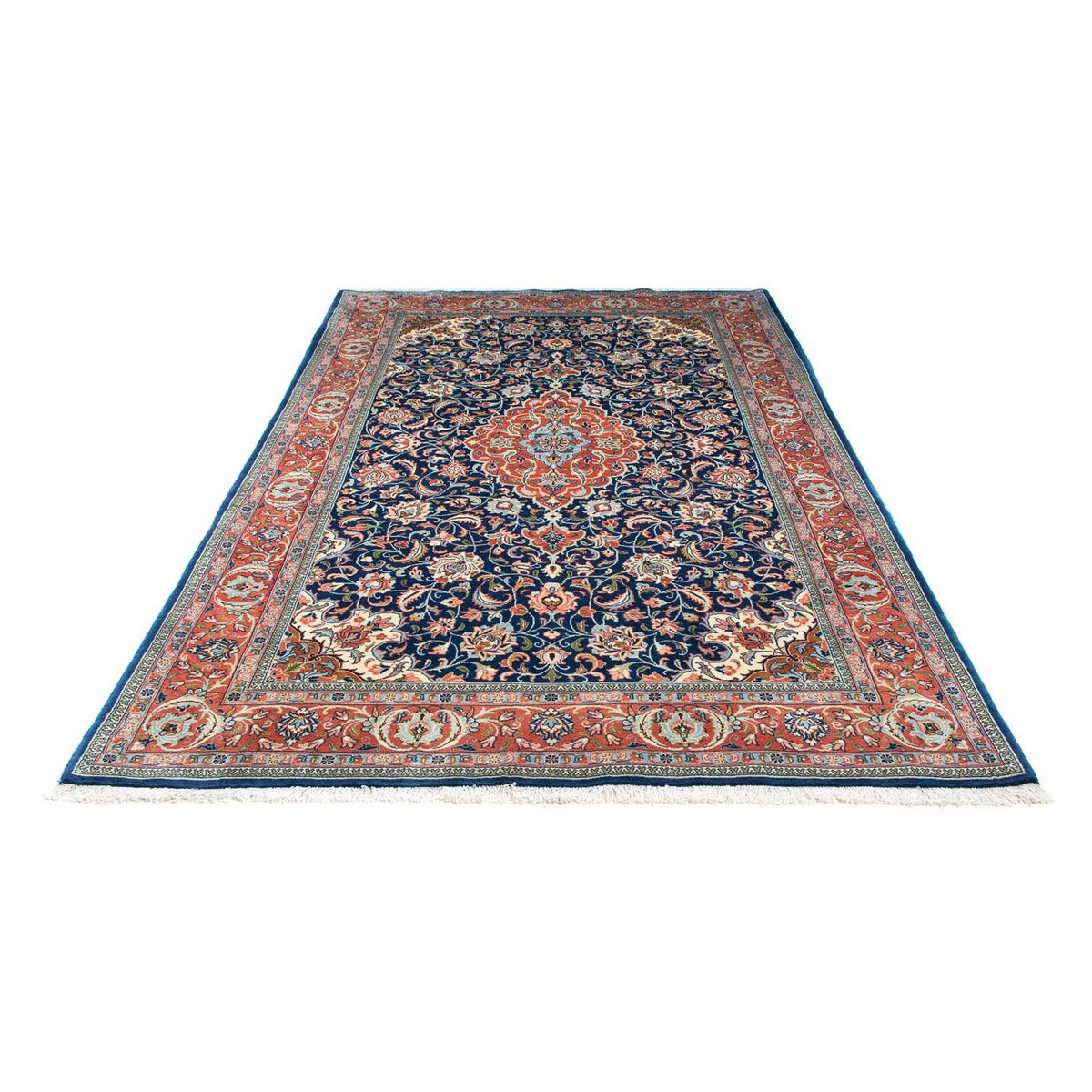 Alfombra persa - Real - 280 x 177 cm - azul oscuro
