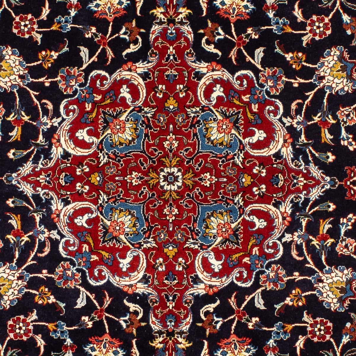Alfombra persa - Real - 302 x 202 cm - azul oscuro