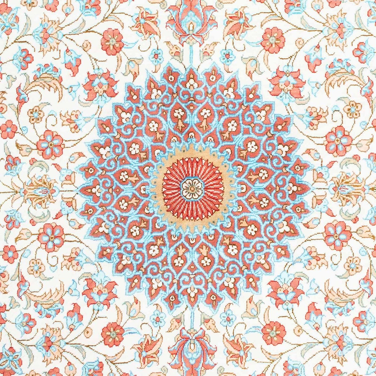 Alfombra persa - Ghom oval  - 120 x 76 cm - beige