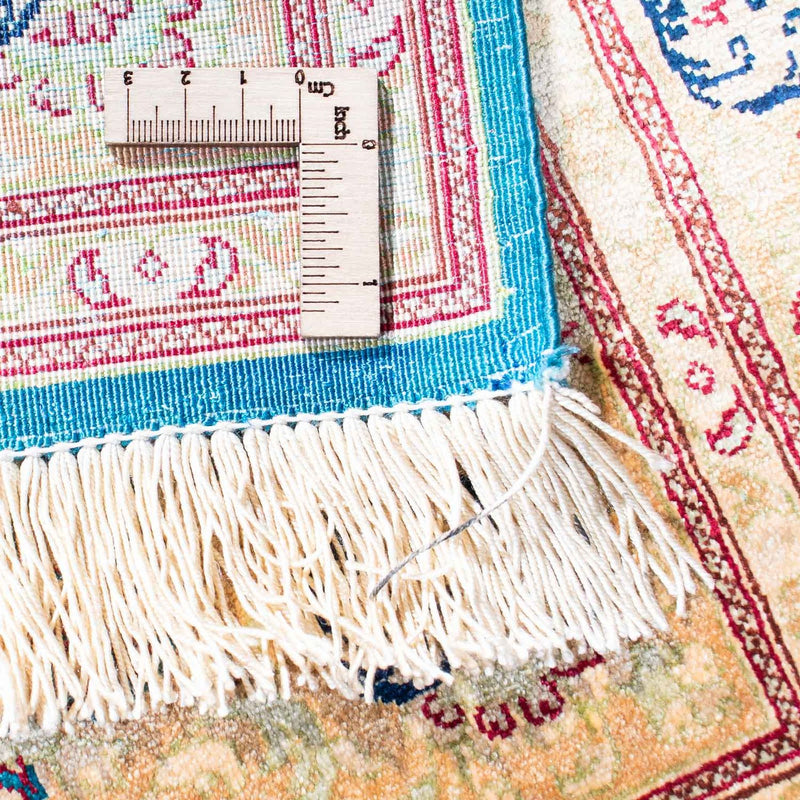 Alfombra persa - Ghom - 119 x 78 cm - turquesa