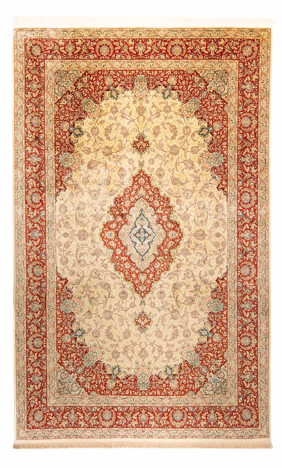 Alfombra persa - Ghom - 312 x 198 cm - rojo