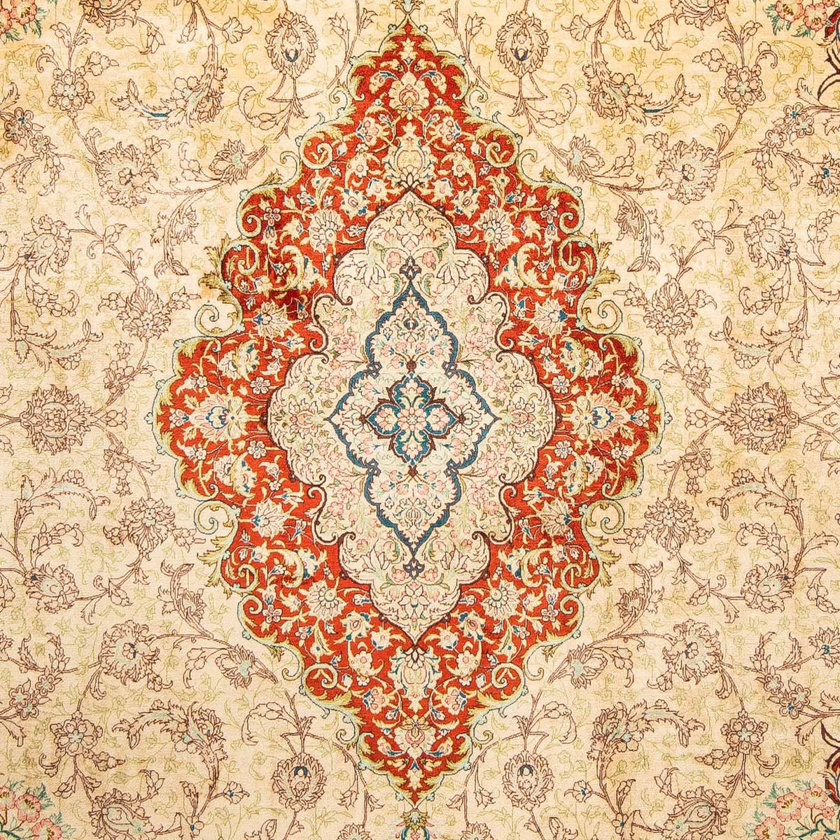 Alfombra persa - Ghom - 312 x 198 cm - rojo