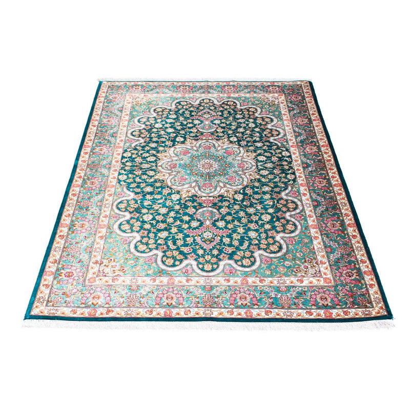 Alfombra persa - Ghom - 163 x 100 cm - verde