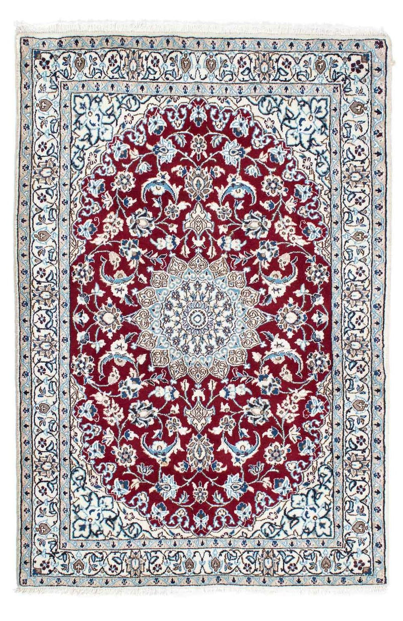Alfombra Persa - Nain - Real - 173 x 114 cm - rojo oscuro