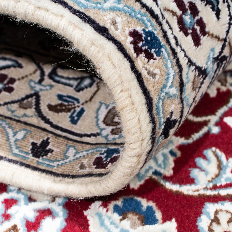 Alfombra Persa - Nain - Real - 173 x 114 cm - rojo oscuro