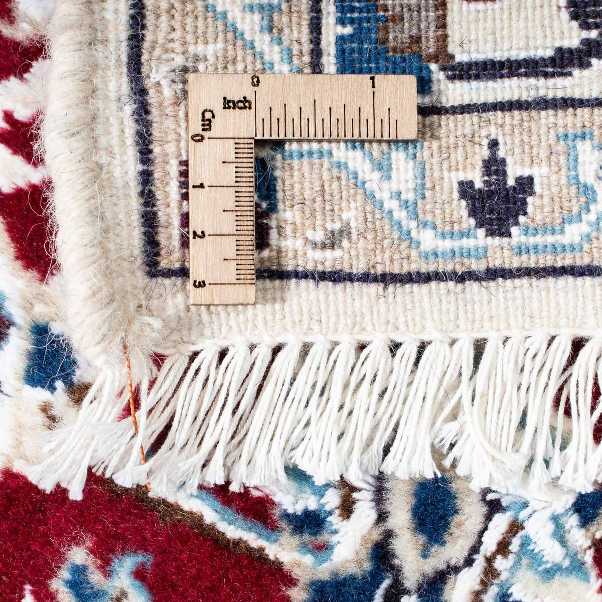 Alfombra Persa - Nain - Real - 173 x 114 cm - rojo oscuro