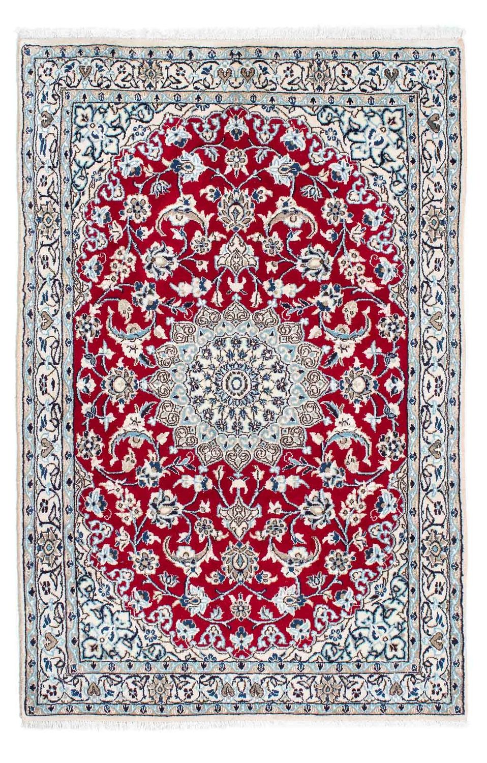Alfombra Persa - Nain - Real - 172 x 110 cm - rojo
