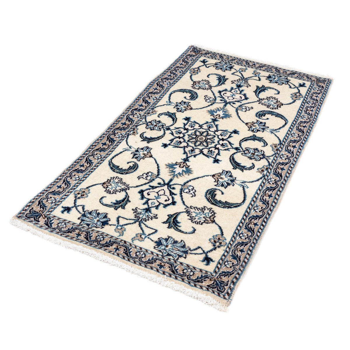 Alfombra persa - Nain - 135 x 69 cm - beige