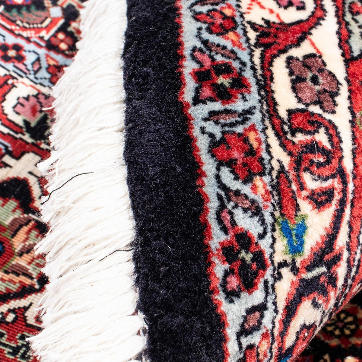 Alfombra persa - Bidjar redondo  - 250 x 250 cm - rojo oscuro