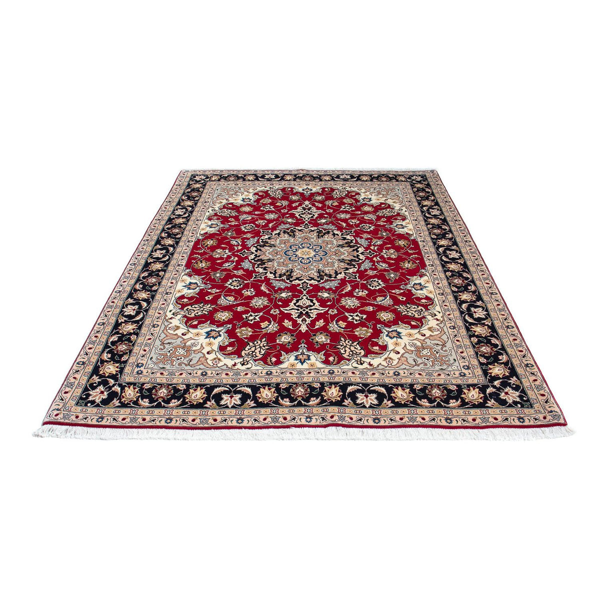 Alfombra Persa - Tabriz - Real - 210 x 154 cm - rojo