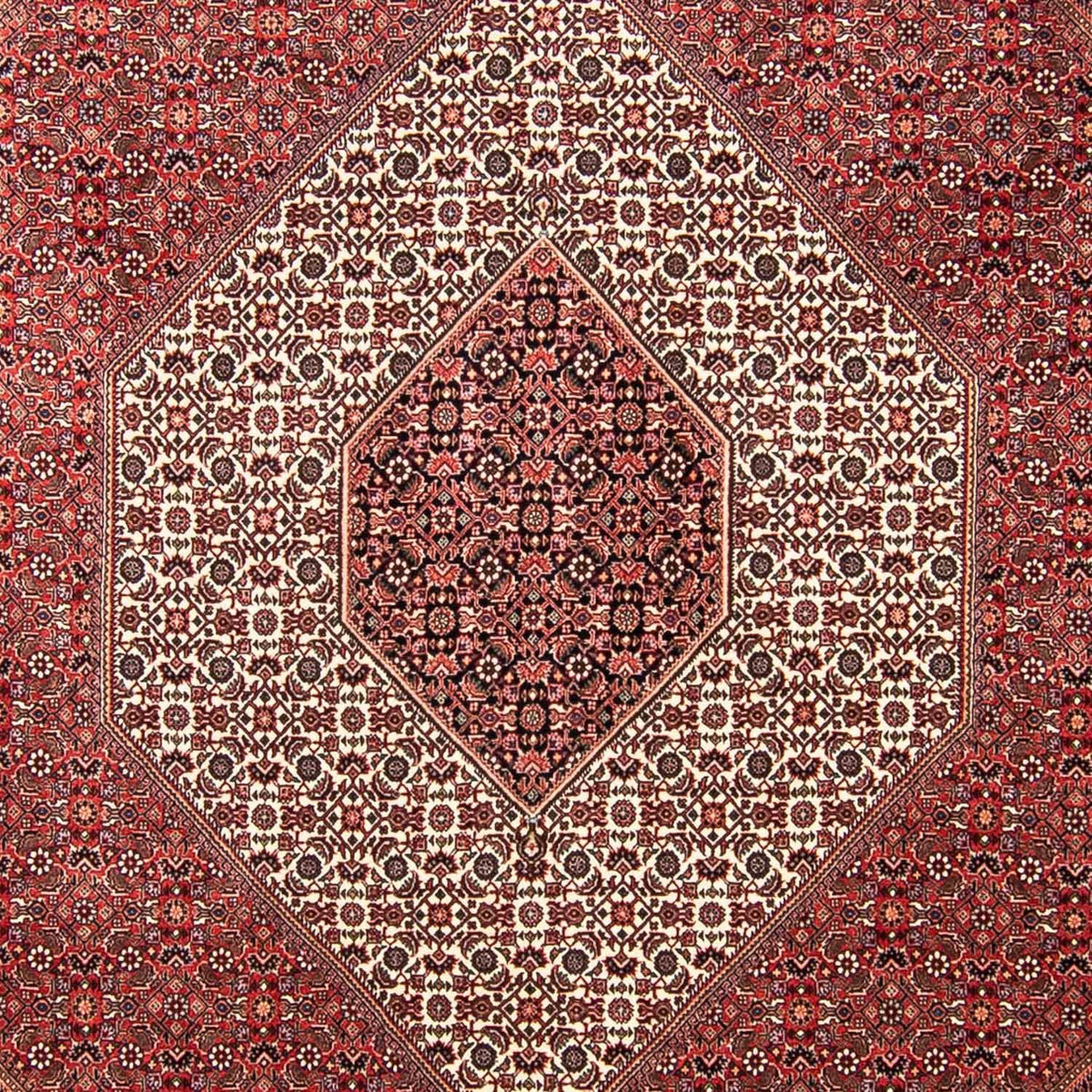 Alfombra persa - Bidjar - 309 x 256 cm - rojo oscuro