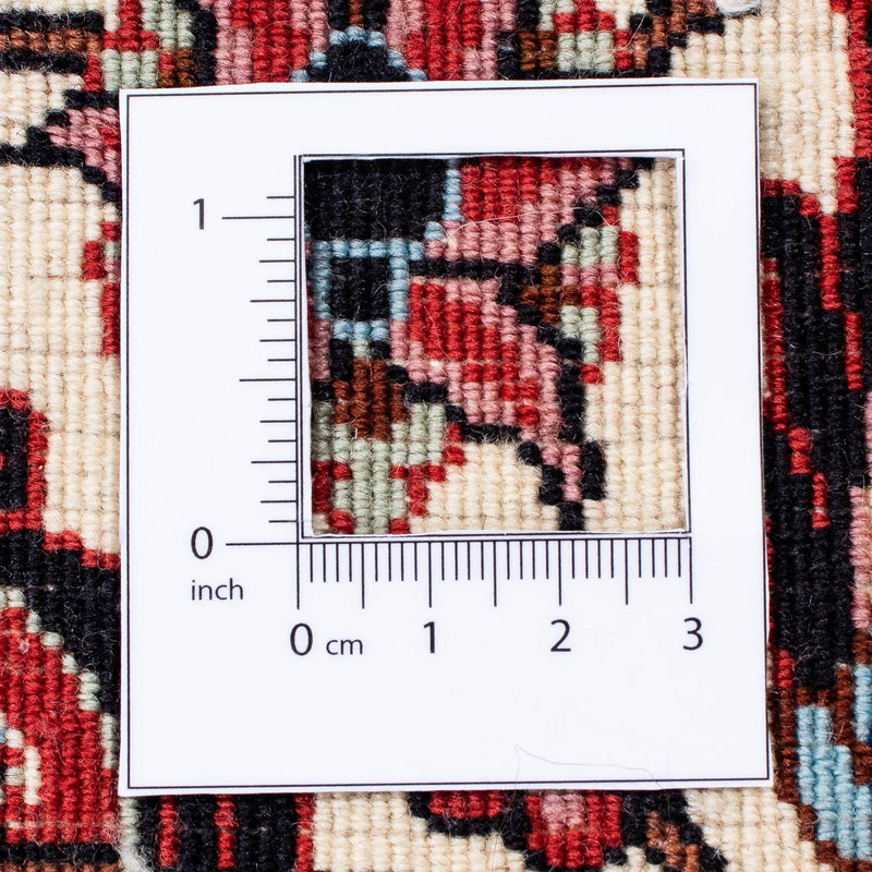 Alfombra persa - Bidjar - 309 x 256 cm - rojo oscuro