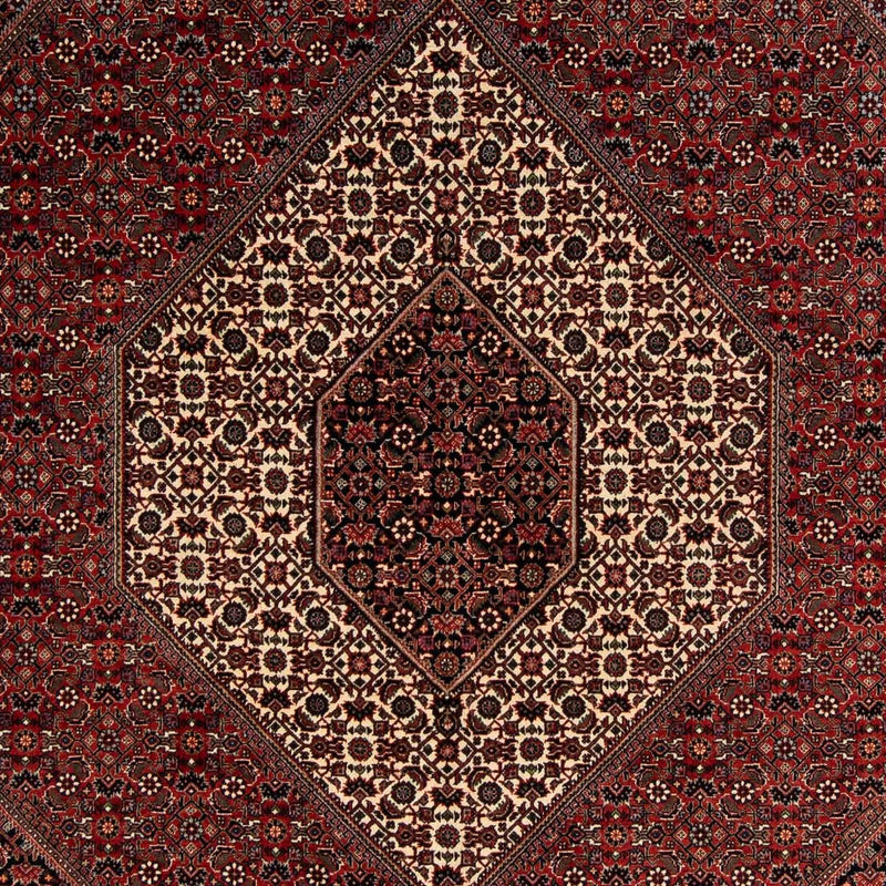 Alfombra persa - Bidjar - 259 x 200 cm - rojo oscuro