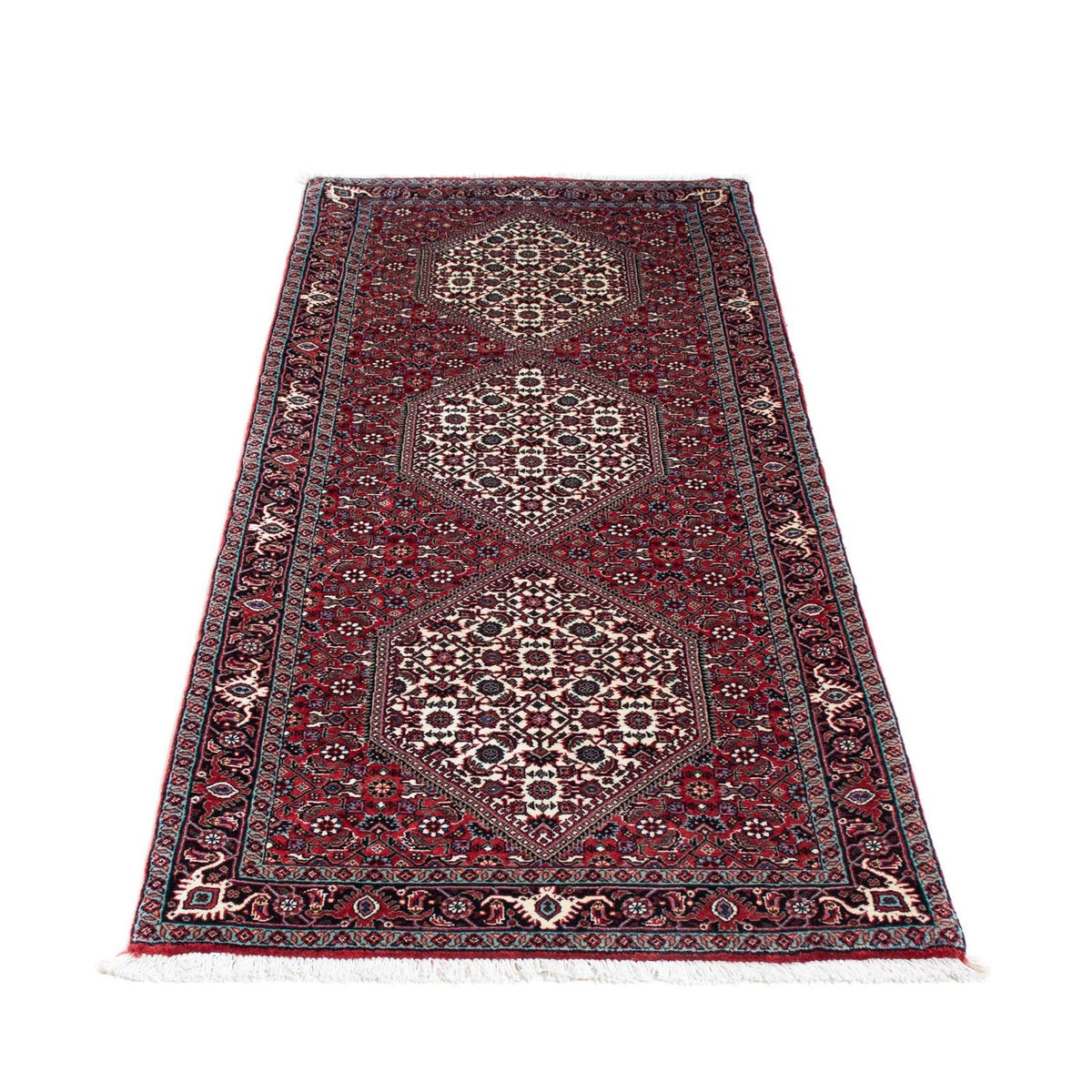 Alfombra de pasillo Alfombra persa - Bidjar - 186 x 74 cm - rojo